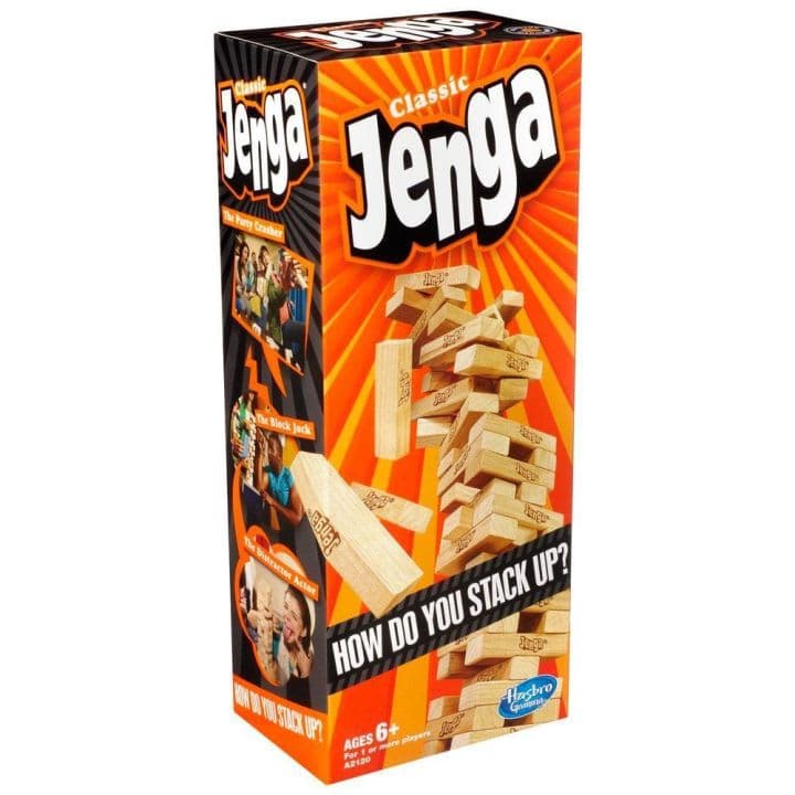 Jenga Classic 54-Piece Wooden Block Stacking Game - view 1