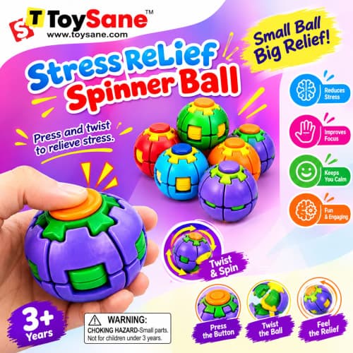 Stress Relief Spinner Ball - view 1