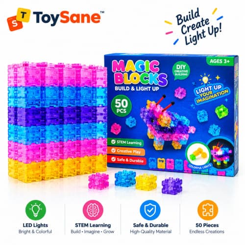 Magic Blocks Build & Light Up construction set. - view 1