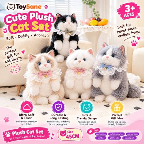 Cute Plush Cat Bag 45cm - view 1