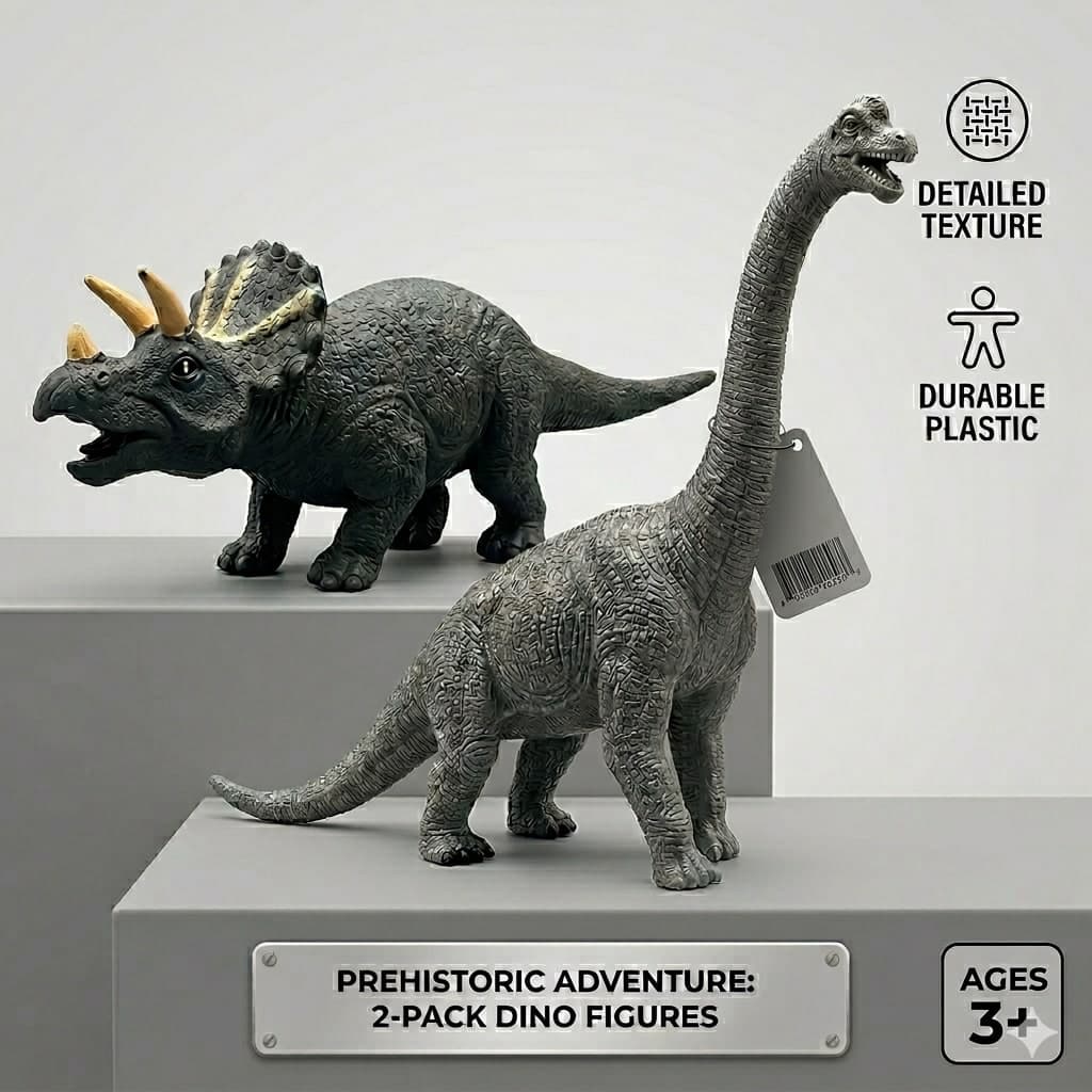Triceratops & Brachiosaurus Set β view 1