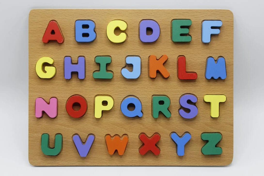 Wooden Magnetic Alphabet Board β view 1