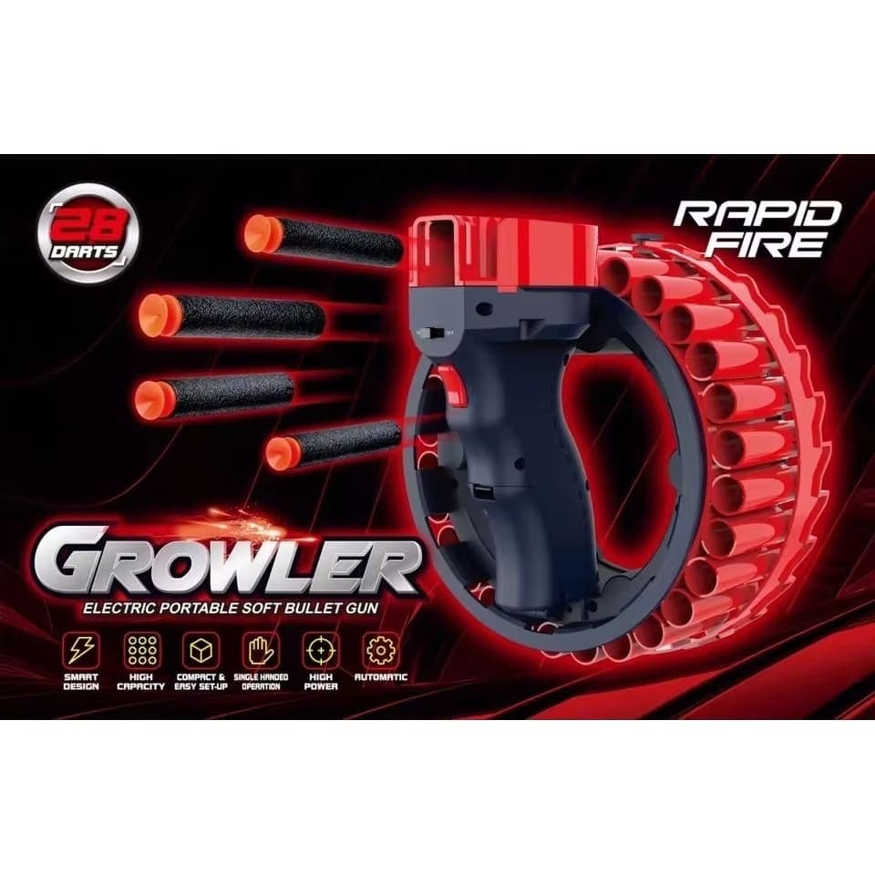 Growler Rapid Fire Soft Bullet Gun β view 1