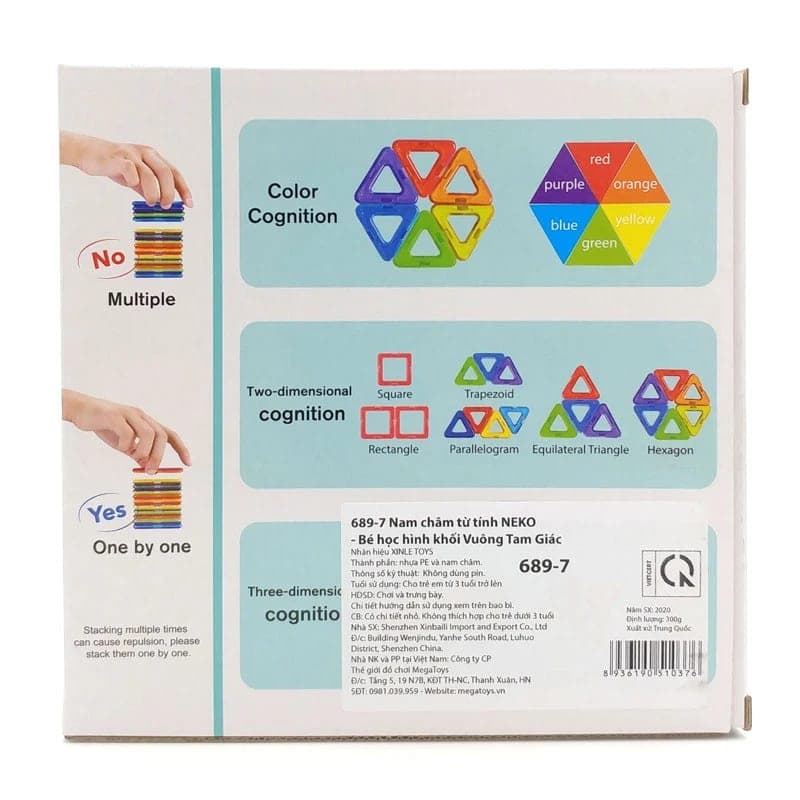 Color Cognition Magnetic Building Set β view 1